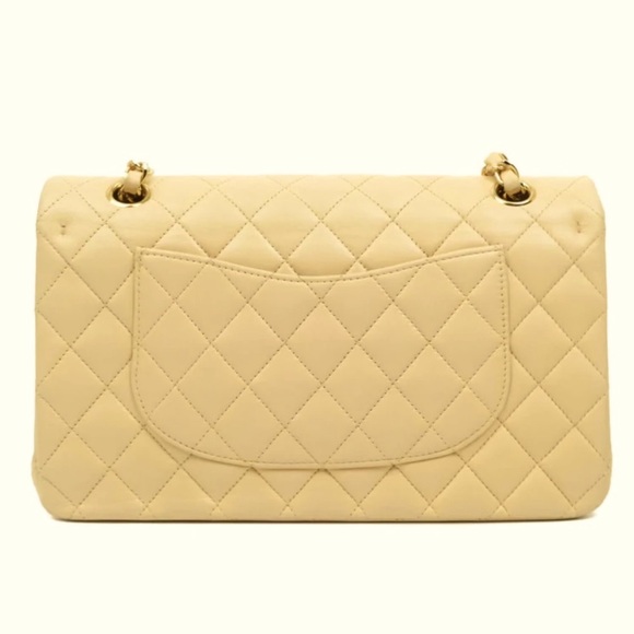 SOLD $6️⃣5️⃣0️⃣0️⃣ Chanel Lambskin Beige Clair medium Classic double flap - Picture 5 of 11